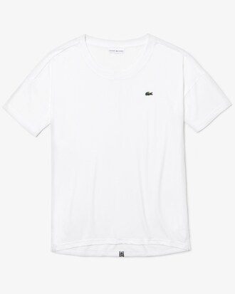 T-shirt Tennis Lacoste SPORT ample et fluide avec bande signature