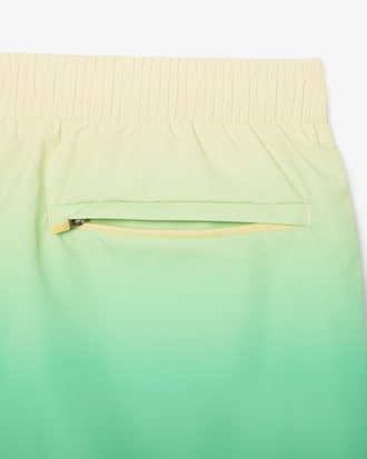 Short de bain court imprimé dégradé
