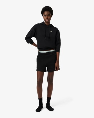 Culotte coton stretch ceinture contrast&eacute;e