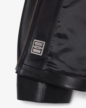 Veste courte en cuir