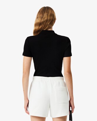 Polo L.12.D slim fit coton côtelé