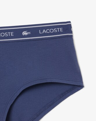 Shorty coton stretch ceinture siglée