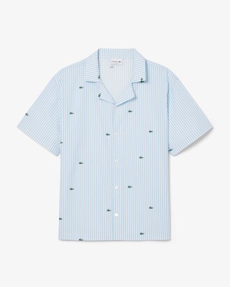 Chemise de pyjama coton rayé imprimé