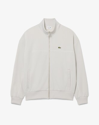 Sweatshirt zipp&eacute; Piqu&eacute; liser&eacute;s