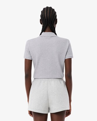 Polo L.12.D slim fit en mini piqu&eacute; stretch