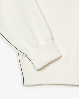 Pull col V point mousse coton