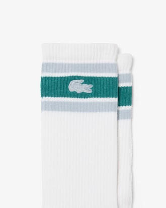 Lot de 2 paires de chaussettes sport &agrave; rayures