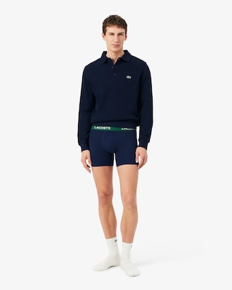 Lot de 3 boxers longs coton stretch