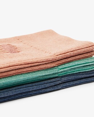 Lot de 3 chaussettes coton côtelé