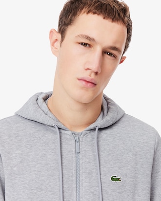 Sweatshirt &agrave; capuche zipp&eacute; molleton