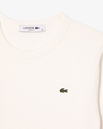 T-shirt slim fit coton côtelé