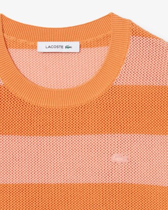 T-shirt maille r&eacute;sille rayures