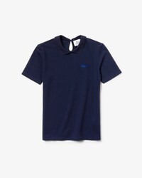 Polo Lacoste LIVE en mini piqu&eacute; avec ouverture en goutte au dos