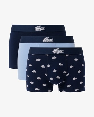 Lot de 3 boxers courts imprim&eacute; crocodile