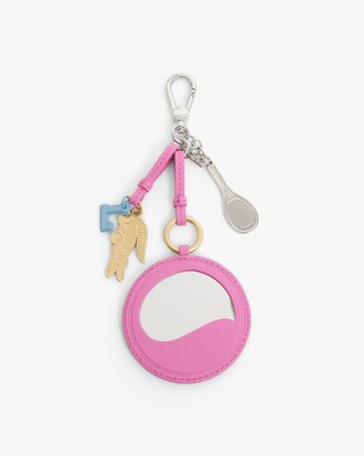Porte-cl&eacute;s L Charms raquette tennis miroir