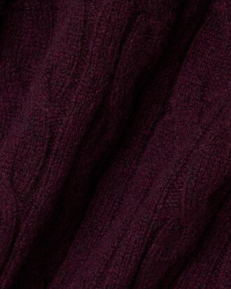 Pull torsad&eacute; en laine col rond