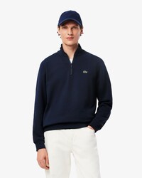 Sweatshirt col montant zippé molleton