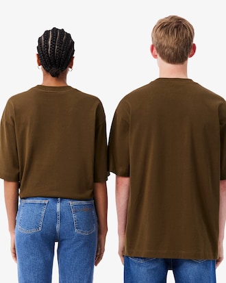 T-shirt jersey coton &eacute;pais loose fit