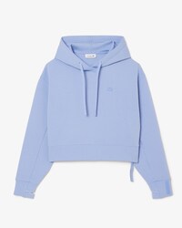 Sweatshirt &agrave; capuche court coton