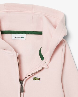 Sweatshirt zipp&eacute; &agrave; capuche mixte molleton