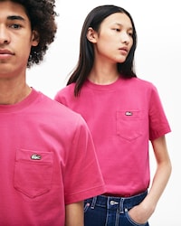 T-shirt col rond unisexe Lacoste LIVE en jersey de coton