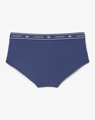 Shorty coton stretch ceinture siglée