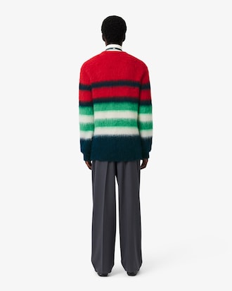 Pantalon tailleur jacquard straight fit D&eacute;fil&eacute;