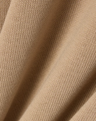 Pull coton uni col V
