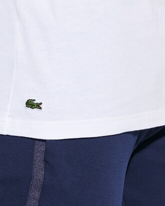 T-shirt col rond Tennis Lacoste SPORT en coton motif imprimé