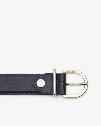 Ceinture L.12.12 cuir boucle ardillon grav&eacute;e Lacoste