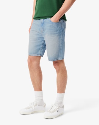 Bermuda straight fit en denim