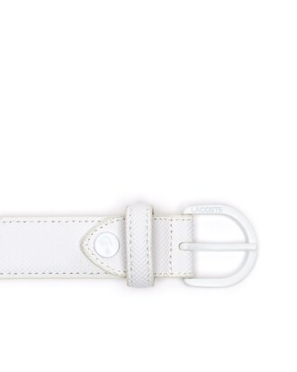 Ceinture L.12.12 Concept petit piqu&eacute; monochrome boucle ardillon