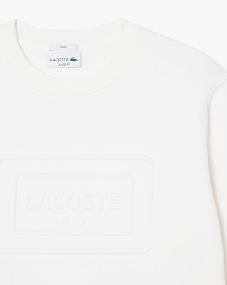 Sweatshirt molleton marquage emboss&eacute;