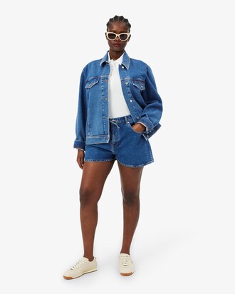 Short denim coton
