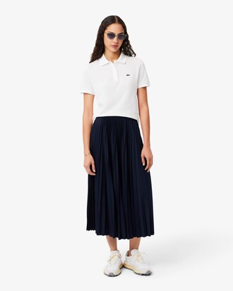 Jupe longue pliss&eacute;e taille &eacute;lastiqu&eacute;e