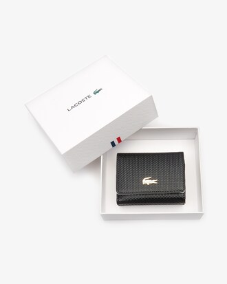 Petit portefeuille Chantaco en cuir piqué bicolore 4 cartes