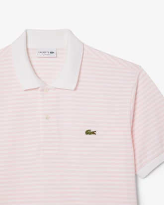 Polo L.12.12 classic fit en Petit Piqué rayé