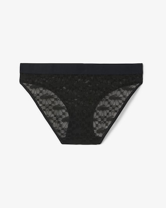 Culotte en dentelle ceinture siglée