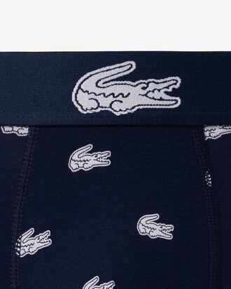 Lot de 3 boxers courts imprim&eacute; crocodile