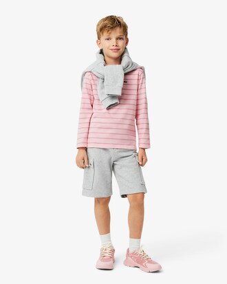 T-shirt manches longues coton épais rayé