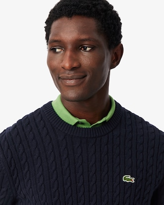 Pull torsad&eacute;e coton