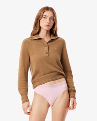 String microfibre ceinture festonn&eacute;e