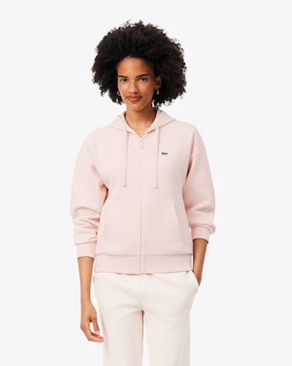 Sweatshirt &agrave; capuche zipp&eacute; en Piqu&eacute;