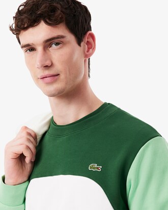 Sweatshirt molleton de coton color-block