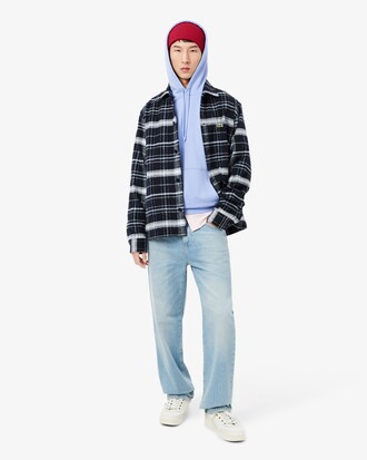 Bonnet en laine peign&eacute;e c&ocirc;tel&eacute;e