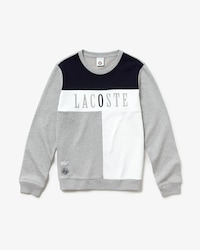 Sweatshirt molleton brod&eacute; Lacoste SPORT &Eacute;dition Roland Garros