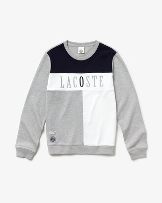 Sweatshirt molleton brod&eacute; Lacoste SPORT &Eacute;dition Roland Garros