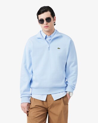 Sweatshirt col zipp&eacute; molleton