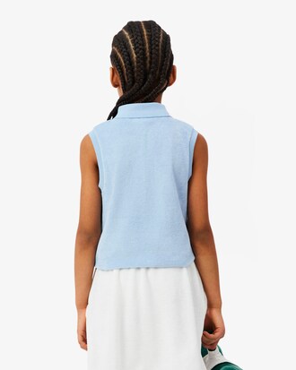 Polo sans manches en tissu &eacute;ponge