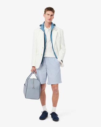 Short relaxed fit rayé